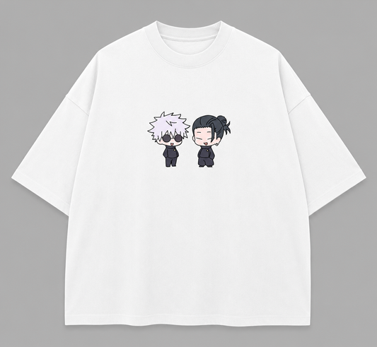 Gojo x Geto Oversized T-shirt (White Edition)