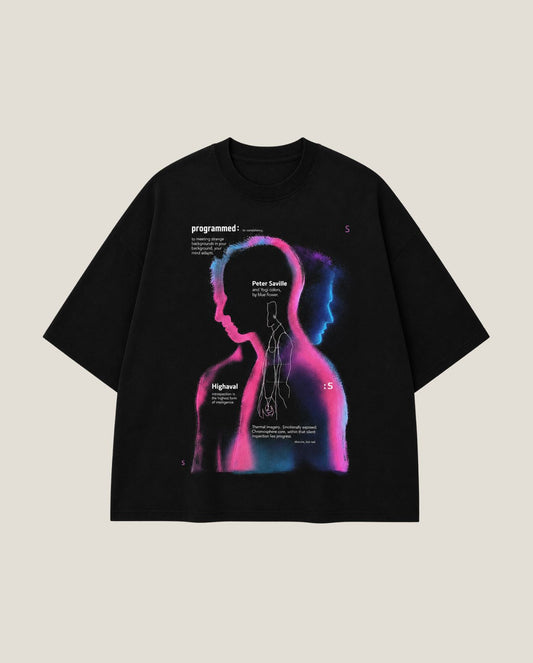Men's Instrospection Themed Oversized T-shirt