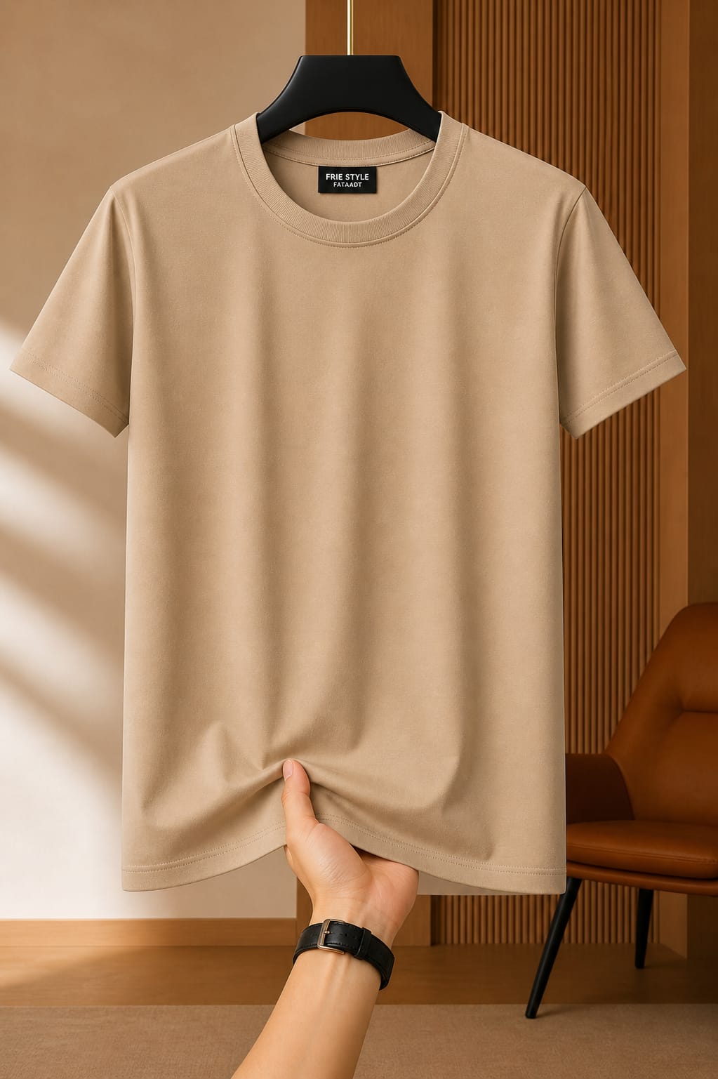 Men's Solid Colored Basic T-shirt