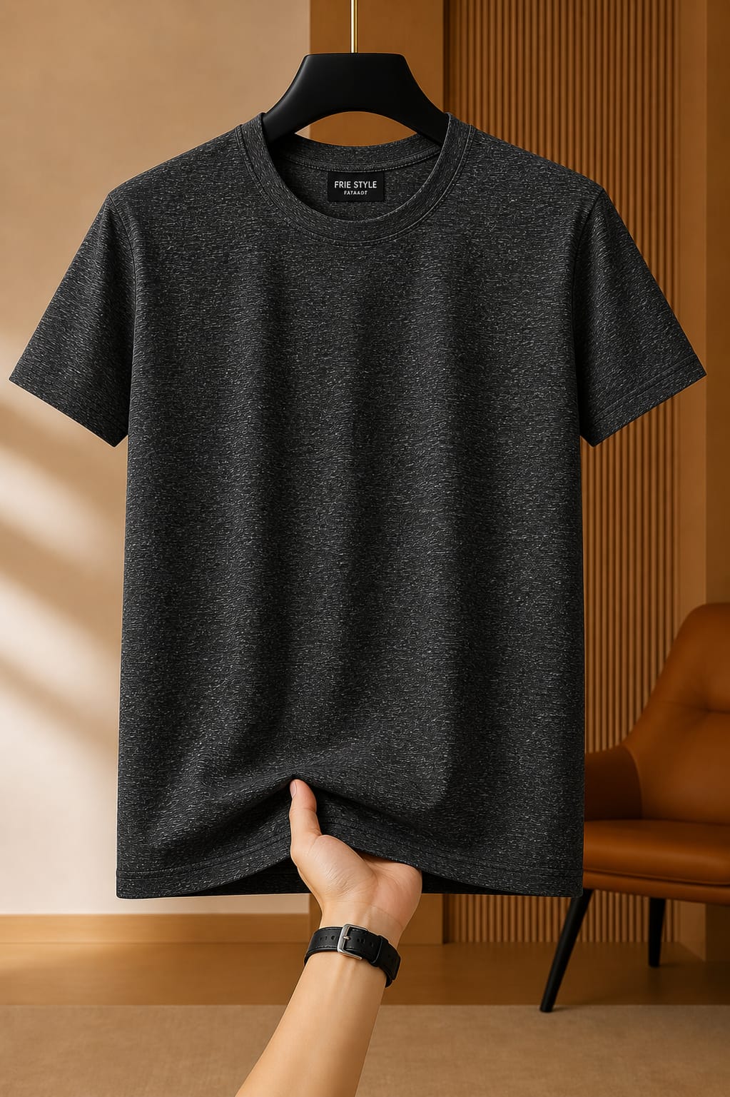 Men's Solid Colored Basic T-shirt