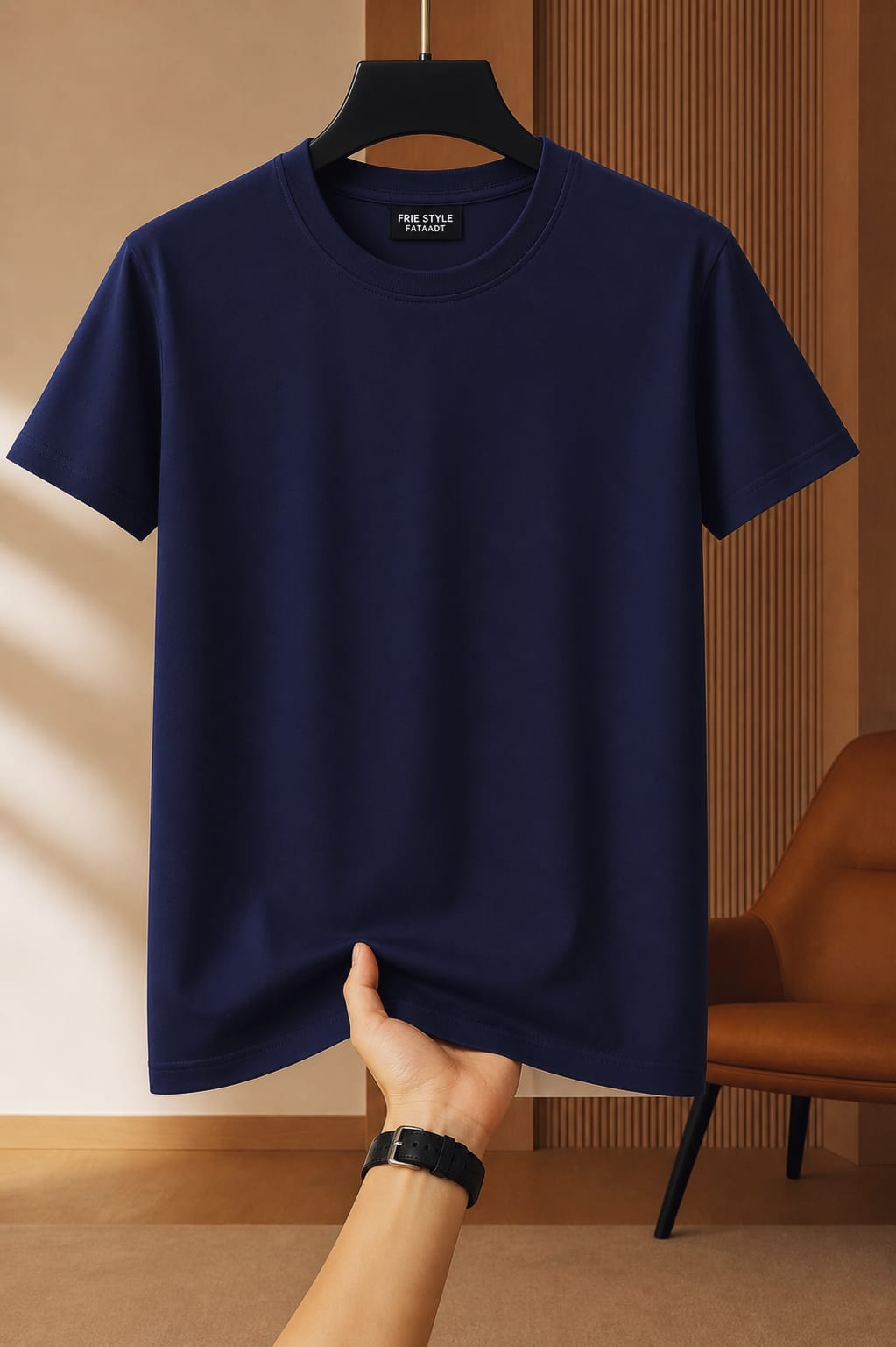 Men's Solid Colored Basic T-shirt