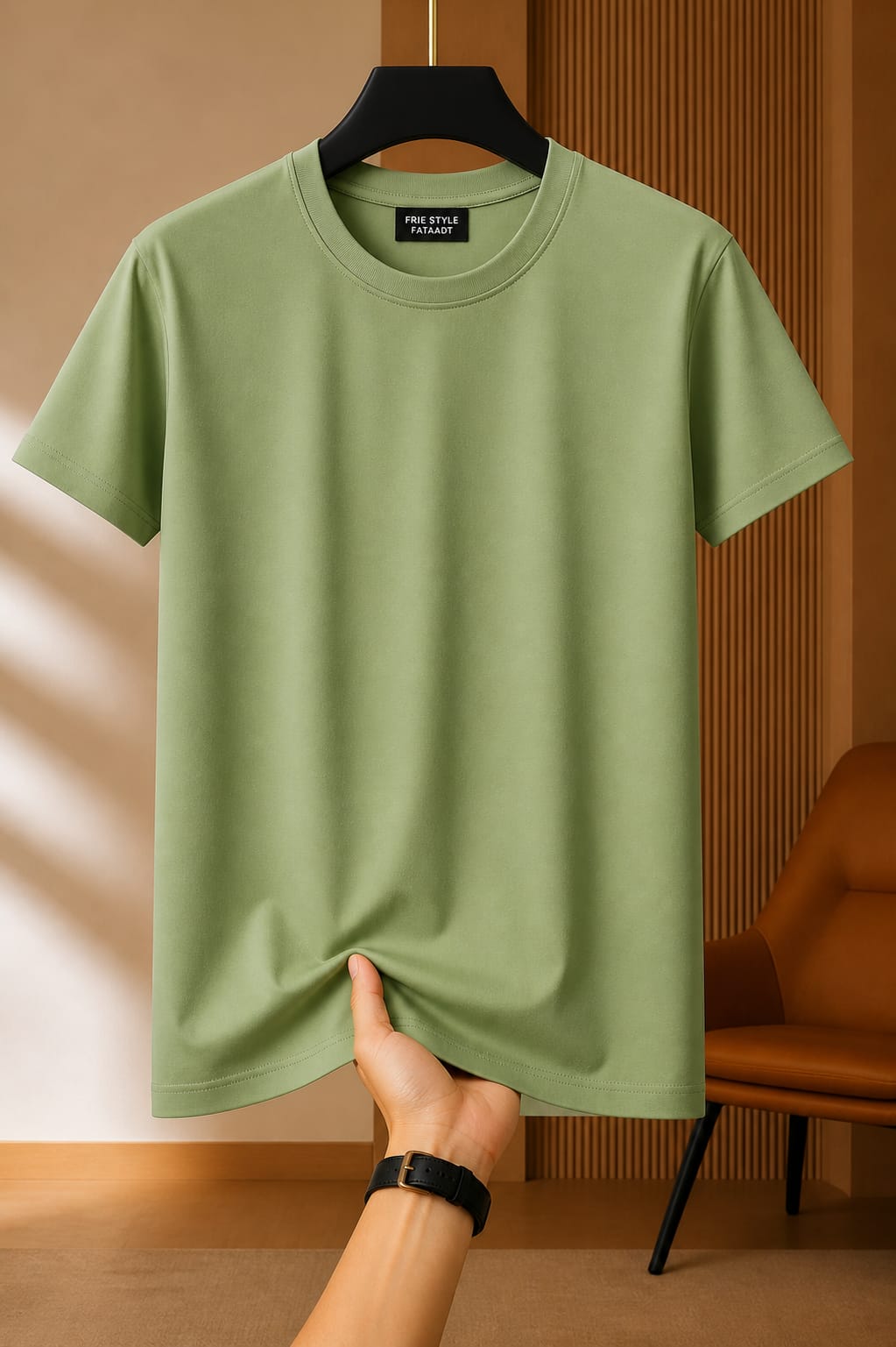 Men's Solid Colored Basic T-shirt
